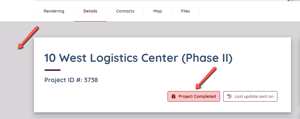 Completed Project Identification – DATABEX Help
